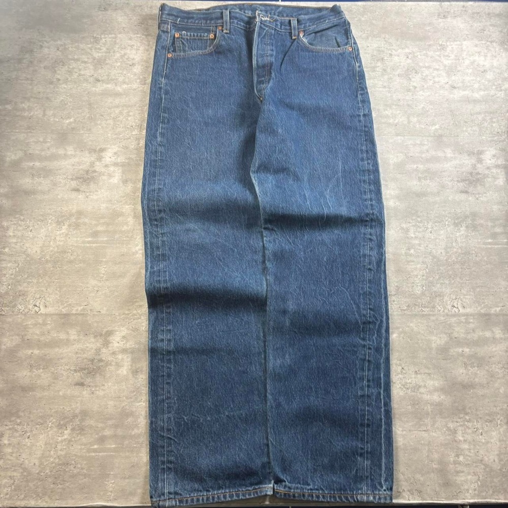 Levi's 501XX Jeans Mens 36x33 Dark Wash Vintage 90s Button Fly